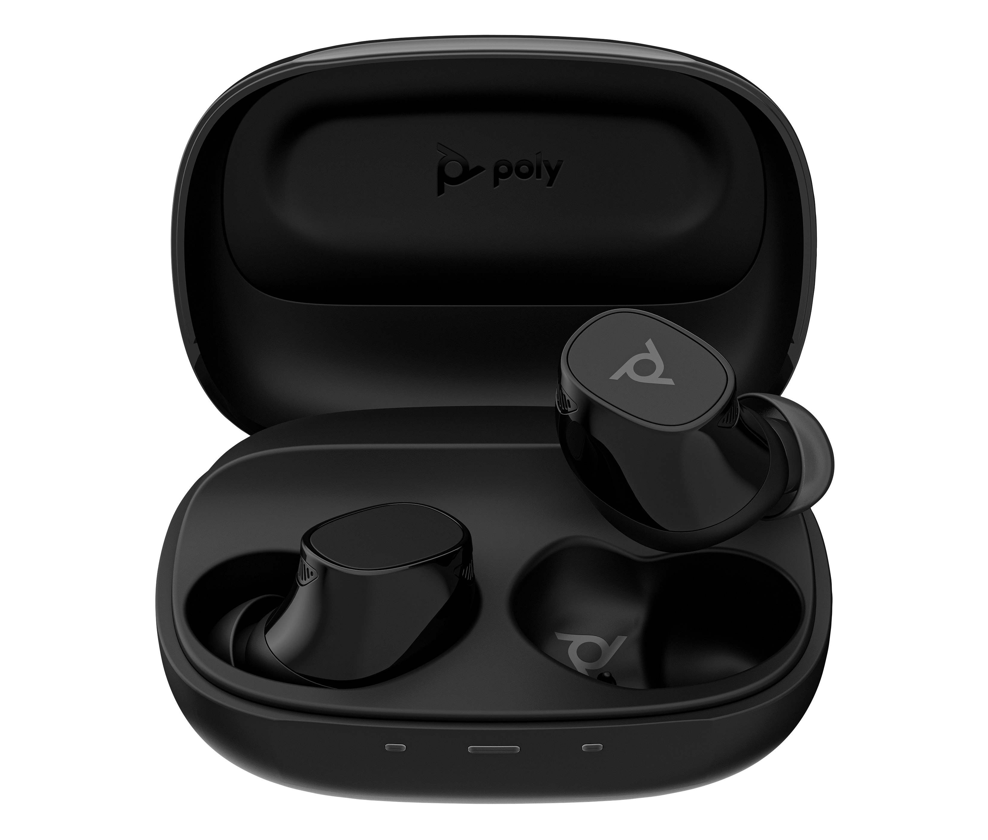 Auriculares inalámbricos bluetooth con cancelación de ruido - Poly Voyager Free 20, 28h Autonomía, Resistentes al aguya y polvo, Negro