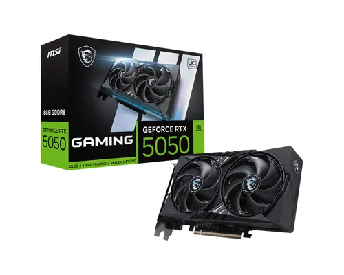 MSI GeForce RTX 5050 Gaming OC 8GB GDDR6 Negro