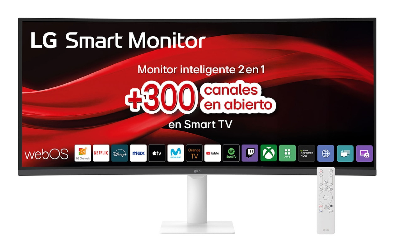 LG Smart 34U601SA-W 34" webOS24 UWQHD VA 100Hz 5ms HDR Curvo