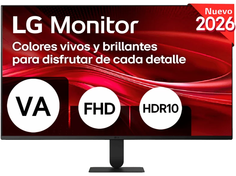 Monitor - LG 32U401B-B, 31.5" Full-HD, 120 Hz, 5ms, VA (Alineación Vertical), 1x HDMI, HDR 10, Negro