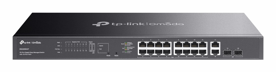 TP-Link ES220GMP Switch 18xGE (16xPoE+) 2xSFP ES220GMP
