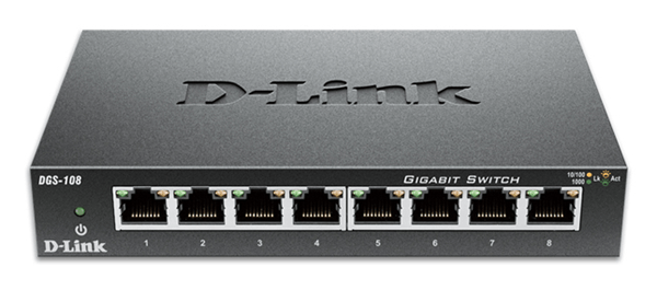 D-Link DGS-108 switch No administrado L2 Gigabit Ethernet DGS-108