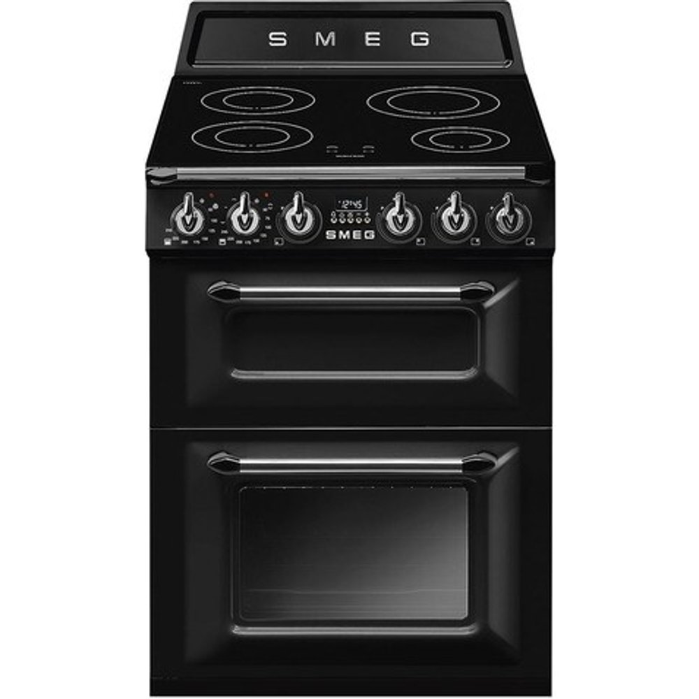 Smeg - Cocina compacta Smeg placa inducción con 4 zonas y horno multifunción - TR62IBL2.