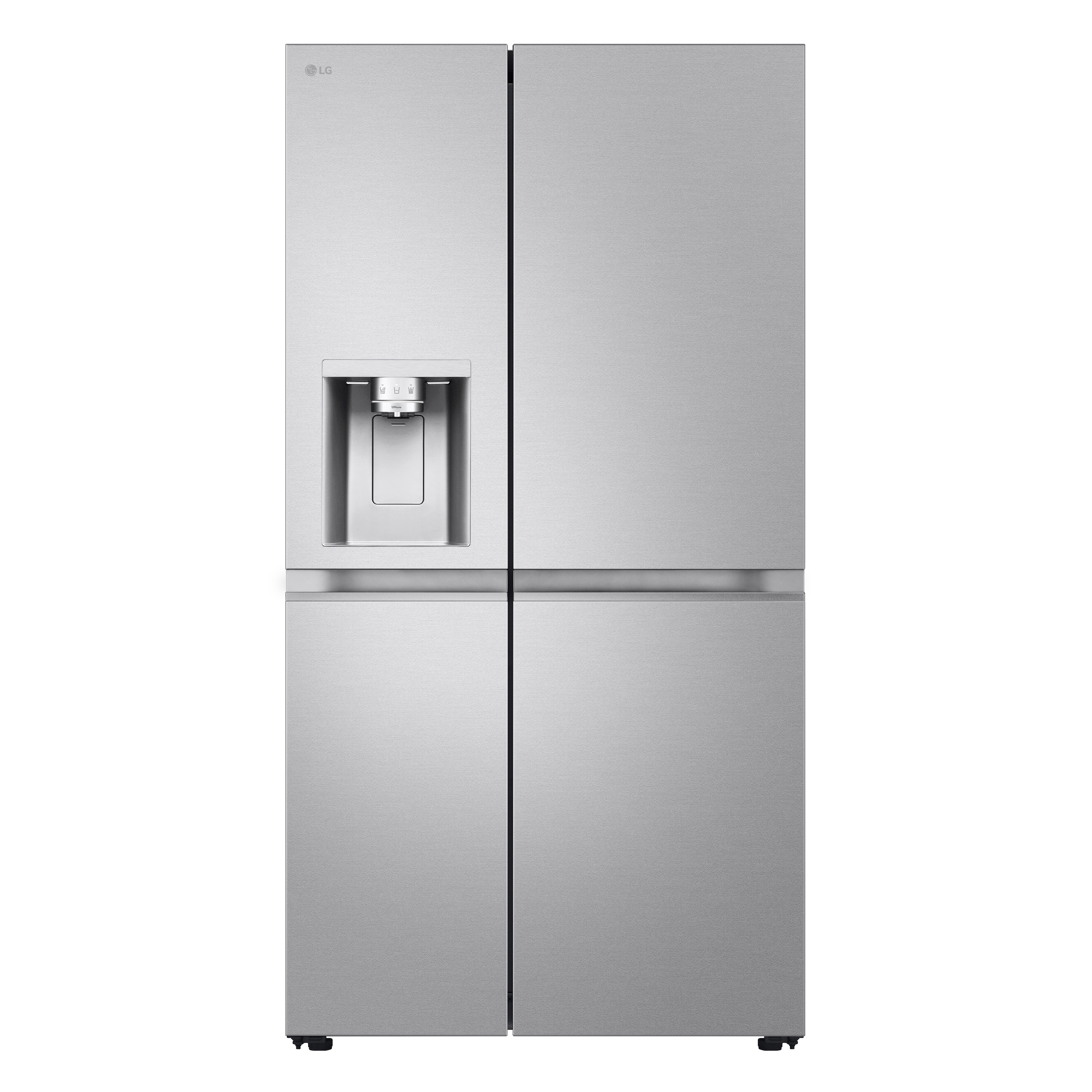 Frigorífico Side By Side | LG GSLE91MBAB, sin toma de agua, clasificación B, 623 L, serie 900, Acero texturizado antihuellas - GSLE91MBAB