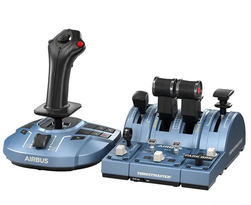 Thrustmaster TCA Captain Pack X Airbus Edition - Joystick/Palanca de control lateral + cuadrante de aceleración Analógico PC, Xbox