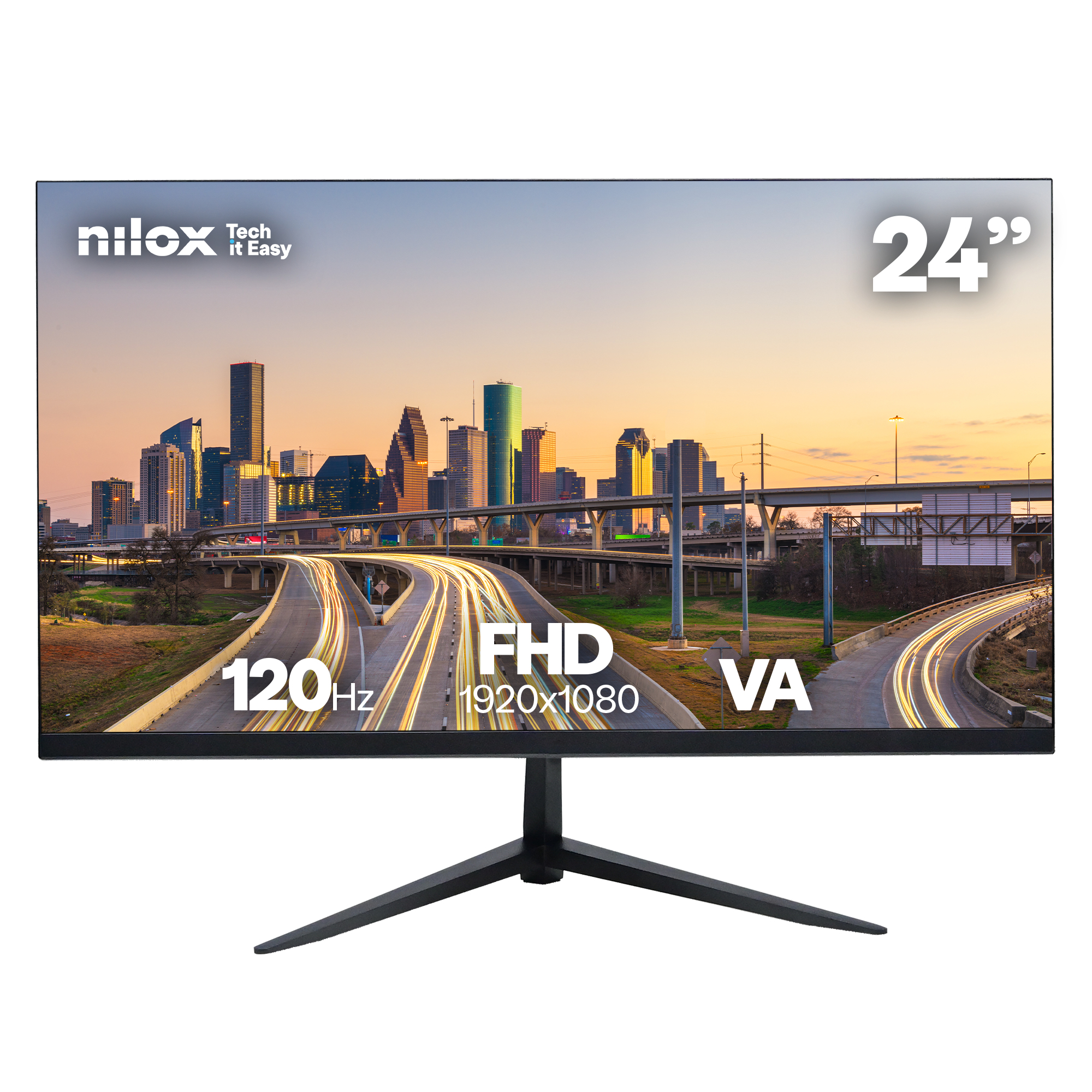 NILOX NXM24FHD1205 24" LCD VA Full HD HDMI VGA