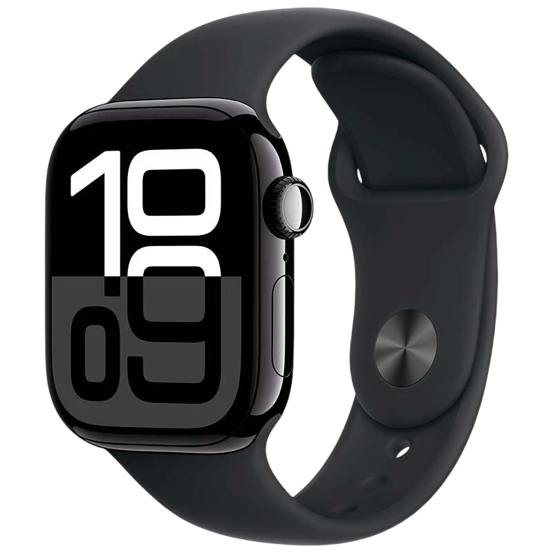 Apple Watch Series 10 GPS 42mm Aluminio Negro con Correa Deportiva S/M