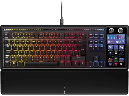 Teclado - Corsair Galleon 100 SD, SteamDeck integrada, RGB, Negro