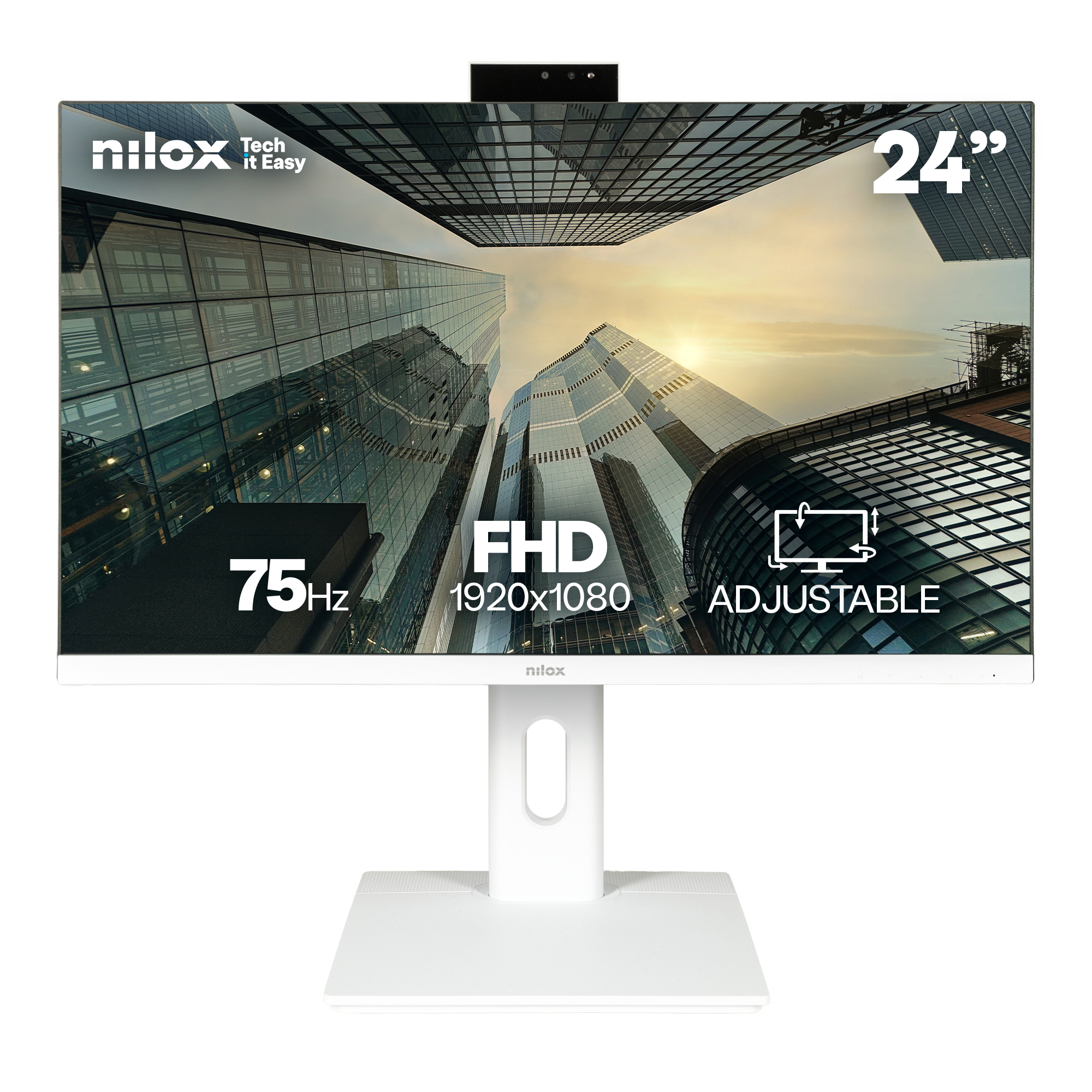 NILOX NXM24REGWEB01W 23.8" LED IPS Full HD HDMI VGA Altavoces