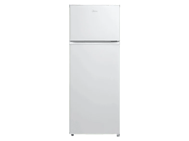 Frigorífico dos puertas - Midea MDRT294FGE01, Cíclico, 143 cm Alto, 204 l, Control Mecánico, DC Inverter, Blanco