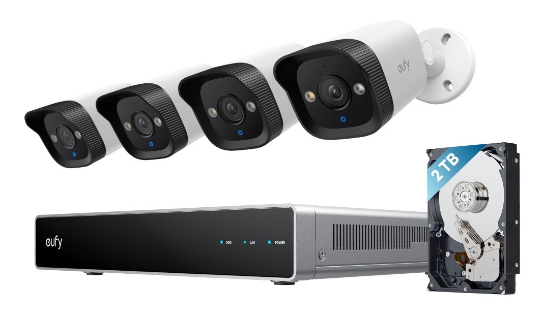 Eufy NVR Security System E40 Negro, Gris, Blanco E8P00321