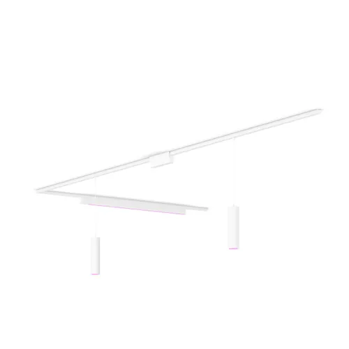 Philips Hue Perifo Kit En Forma De L Base De Techo (2 Suspendidas, 1 Barra De Luz)