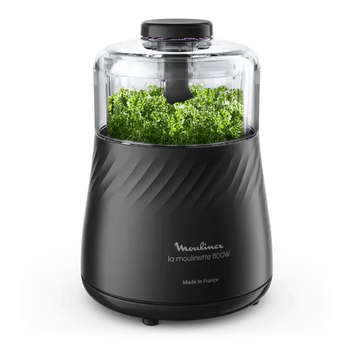 Moulinex La Moulinette Eco Respect, Picadora eléctrica, 800 W, Negra