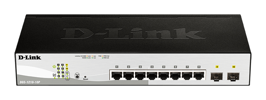 D-Link DGS-1210-10P/E 10-port 10/100/1000 Gigabit PoE DGS-1210-10P/E