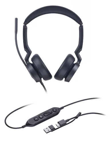 Yealink UH46 Dual Teams USB-C/A Auriculares Alámbrico Diadema 1308182