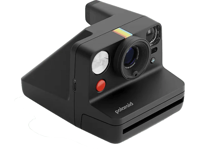 Cámara instantánea - Polaroid Now+ Generación 3, Bluetooth, Batería recargable, Flash Preciso, Negro