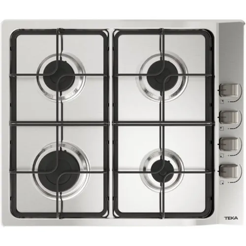 Teka - Placa de gas Teka con 4 quemadores y parrillas esmaltadas - E-60.3 40 BUT.