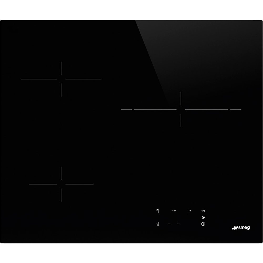 Smeg - Placa vitrocerámica Smeg 3 zonas de cocción - SE263TD2.
