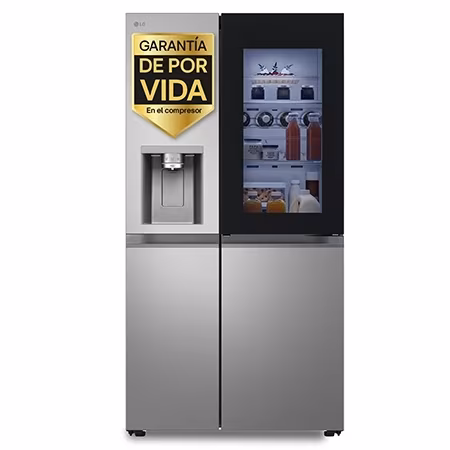 Frigorífico Side By side Serie 900, Instaview Door-In-Door, Inox antihuellas. D, 628 L - GSXE81PYBD | LG ES