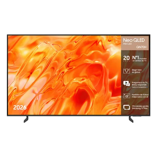 TV Neo QLED 55" - Samsung TQ55QN70HAUXXC, UHD 4K, NQ4 AI Gen1, Smart TV, Full AI, Wifi, Negro
