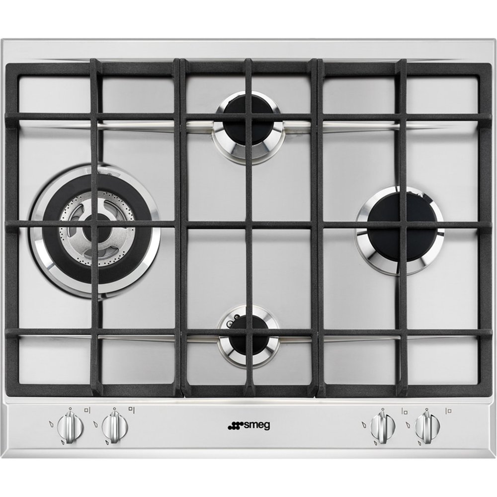 Smeg - Placa Gas Smeg 4 quemadores - P261XGH.