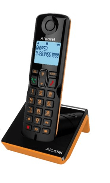 TELEFONO SOBREMESA ALCATEL DEC S280 DUO BLACK+ORANGE