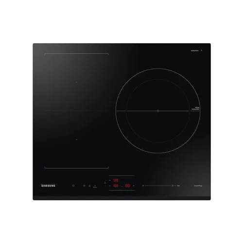 Placa inducción - Samsung NZ63B5046GK/U1, Zona Flex, dual 28 cm, 59 Wi-fi con SamrtThings, Negro