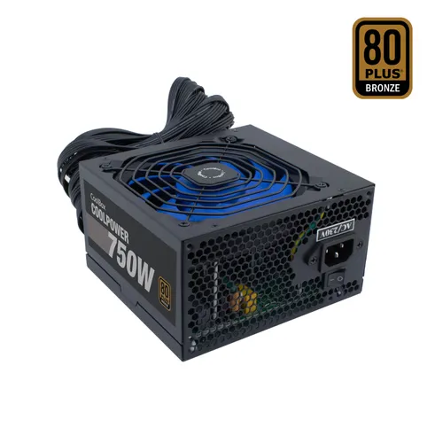 Fuente Alimentación 750W COOLBOX COOLBOX FUENTE DE ALIMENTACION ATX COOLPOWER 750W 80+BRONZE (115V-230V) 80 PLUS Bronze Negro
