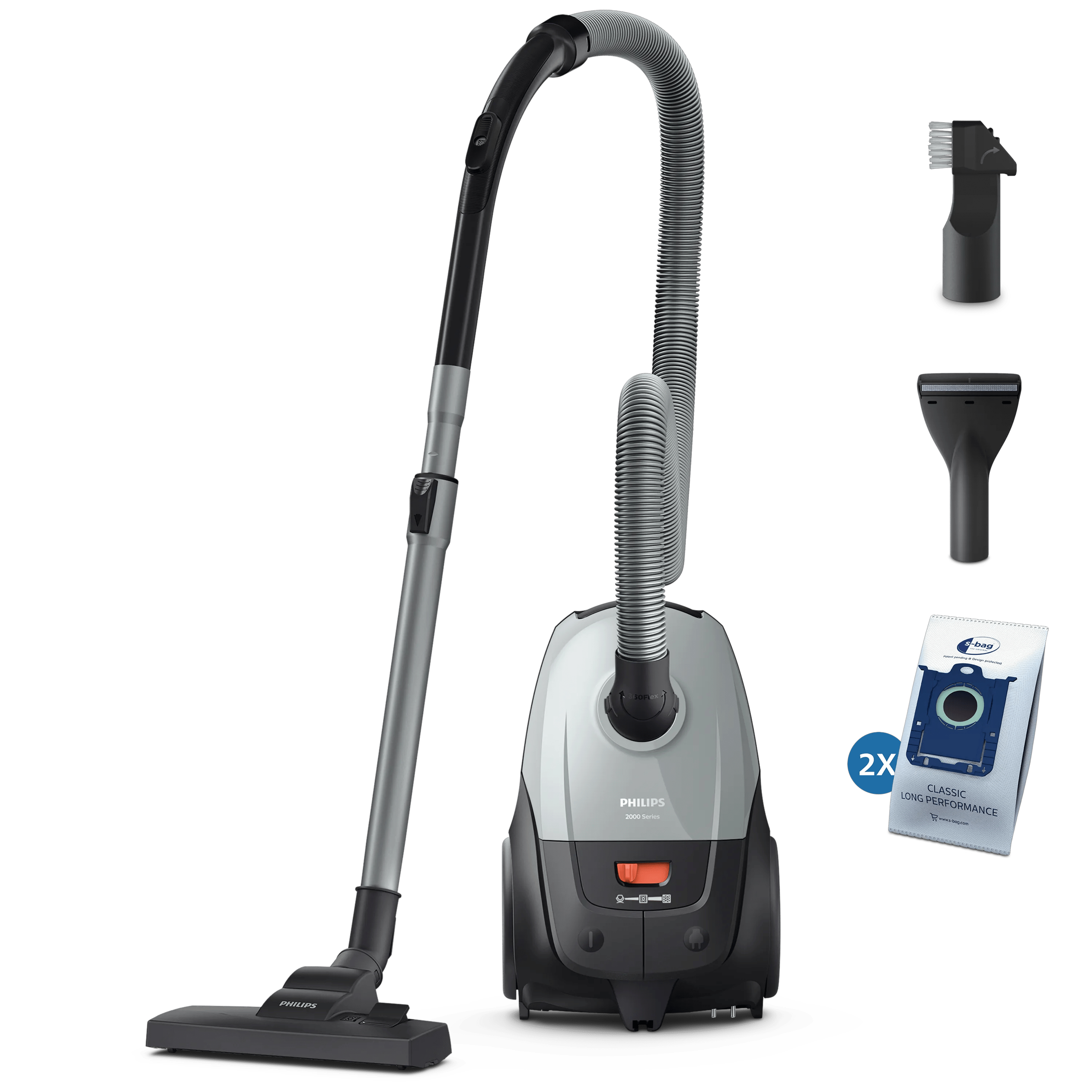 Aspiradora con bolsa Philips Gris/Negro 850W XD2142/12