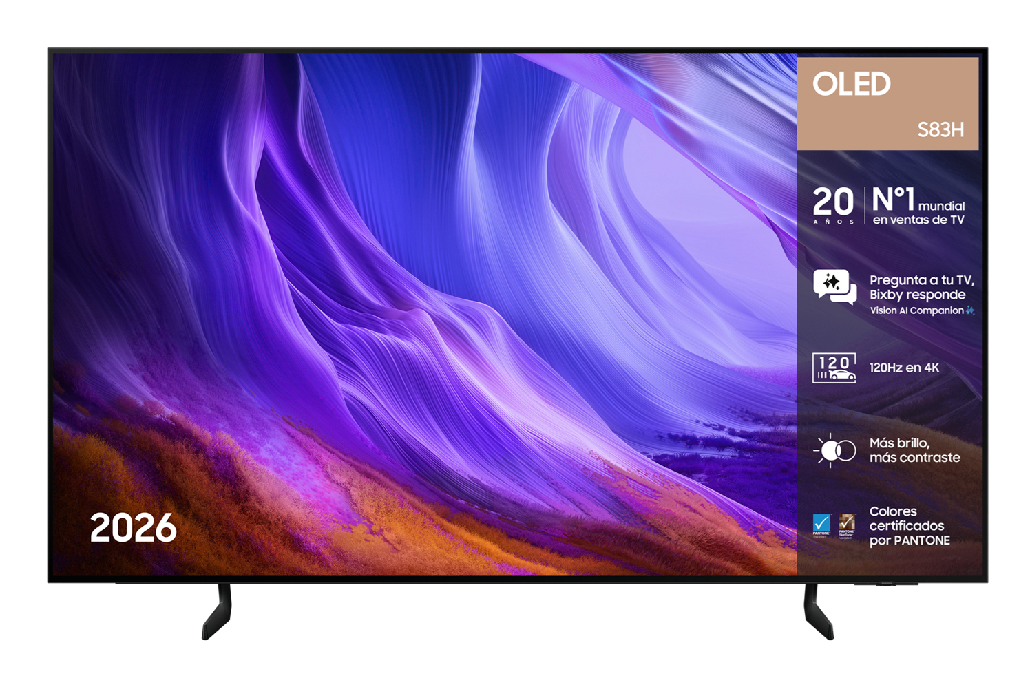 Samsung - TV OLED 195cm (77") Samsung TQ77S83HAEXXCC 4K Smart TV con Vision AI. 120Hz Ultimate Gaming Pack.