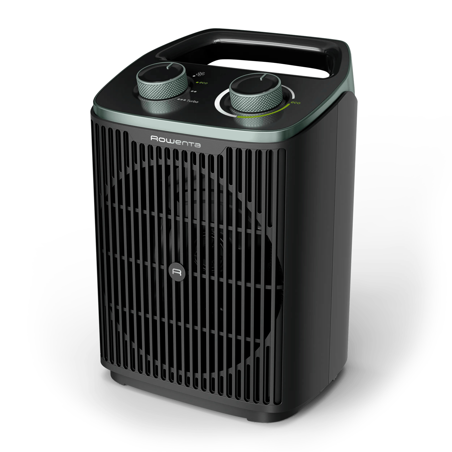 Calefactor portátil - Rowenta Intense Comfort, Silencioso, 2400 W, 3 modos, Apagado automatico, Asa de transporte, Compacto, Negro