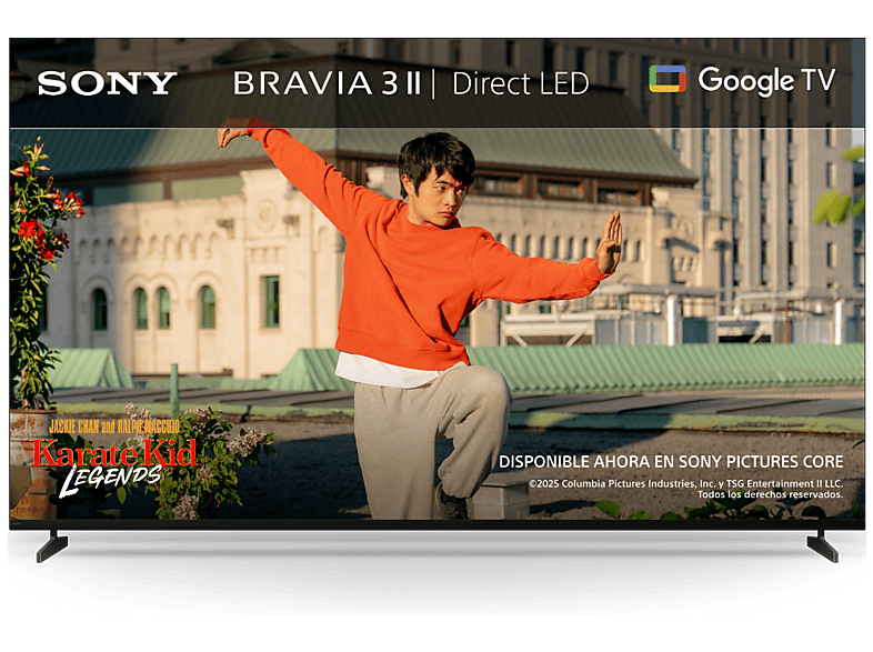 TV LED 85" - Sony BRAVIA 3 II, Direct LED, 4K UHD HDR, Google Smart TV, Gaming PS5, Dolby Atmos/Vision, Chromecast, Apple AirPlay, 120Hz, K-85XR35M2