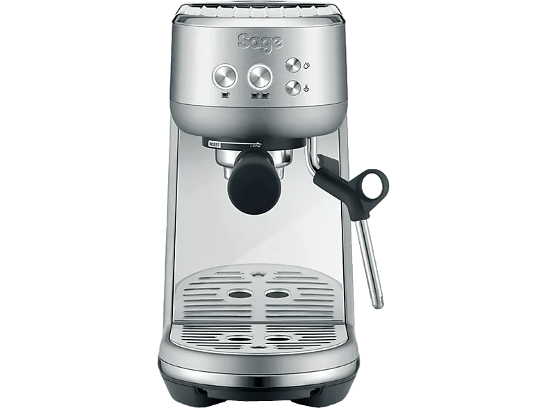 Cafetera express - Sage Bambino SES450BSS4EEU1, 9 bar, Calentamiento ThermoJet, Tamaño Compacto, Acero Inoxidable