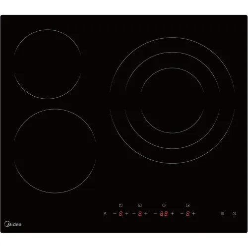 Midea - Placa Vitroceramica Midea con 3 zonas de cocción - MCH522T219K0.