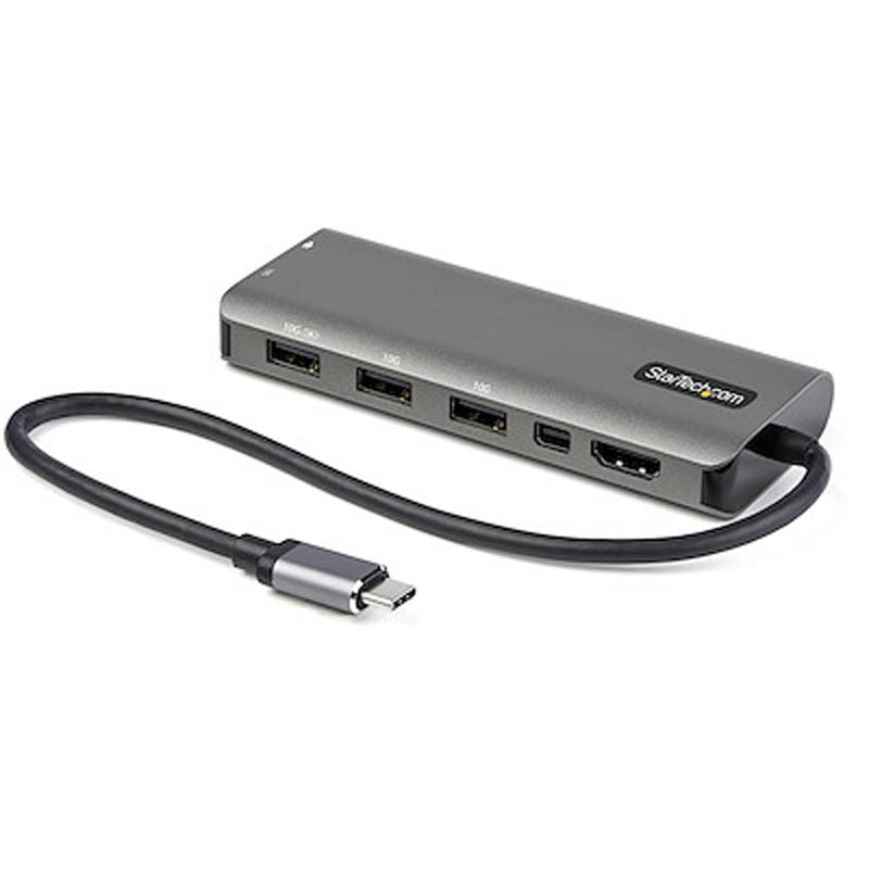 Startech.com MultiP USB C HDMI Mini DP 4K60 PD100W - Docking