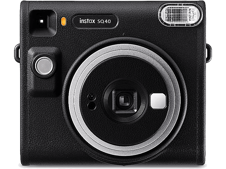 Cámara instantánea - Fujifilm Instax SQ40, Flash integrado, Exposición automática, Lente y espejo selfie, Negro
