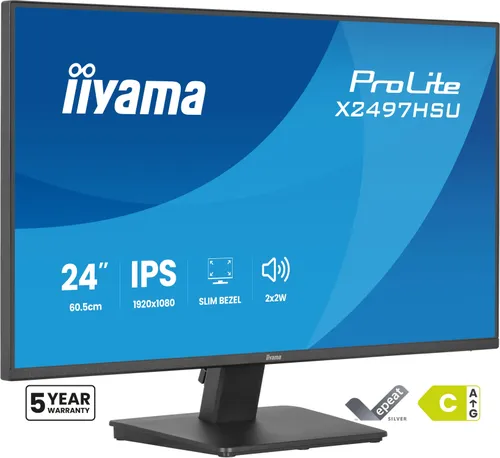 iiyama ProLite X2497HSU-B1 pantalla para PC 60,5 cm X2497HSU-B1