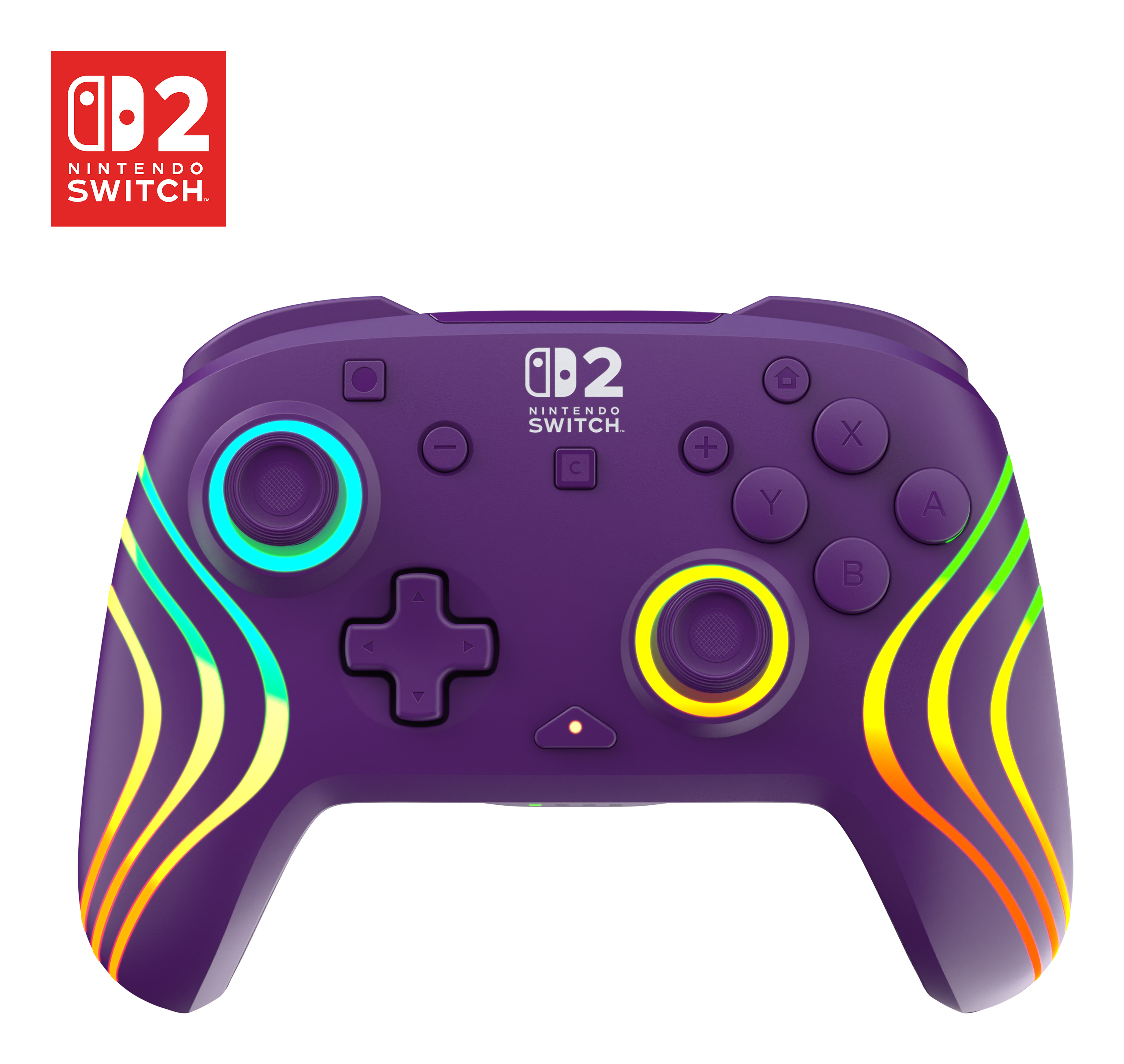Mando Nintendo Switch - Turtle Beach Afterglow™ Wave Wireless Controller, Para / Lite OLED 2, Morado