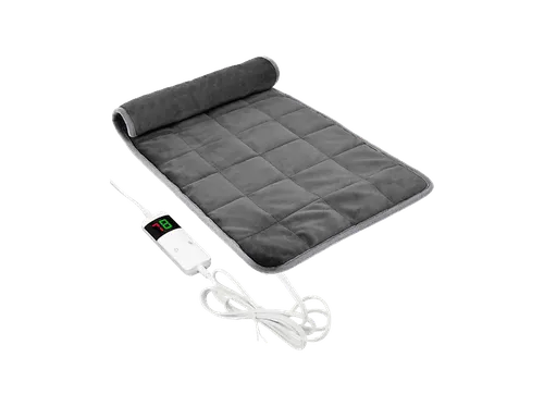 Manta eléctrica - Cecotec HeatConfort Weighted 180 X 200 cm, con peso 9 kg, 10 niveles de temperatura, Temporizador, Gris
