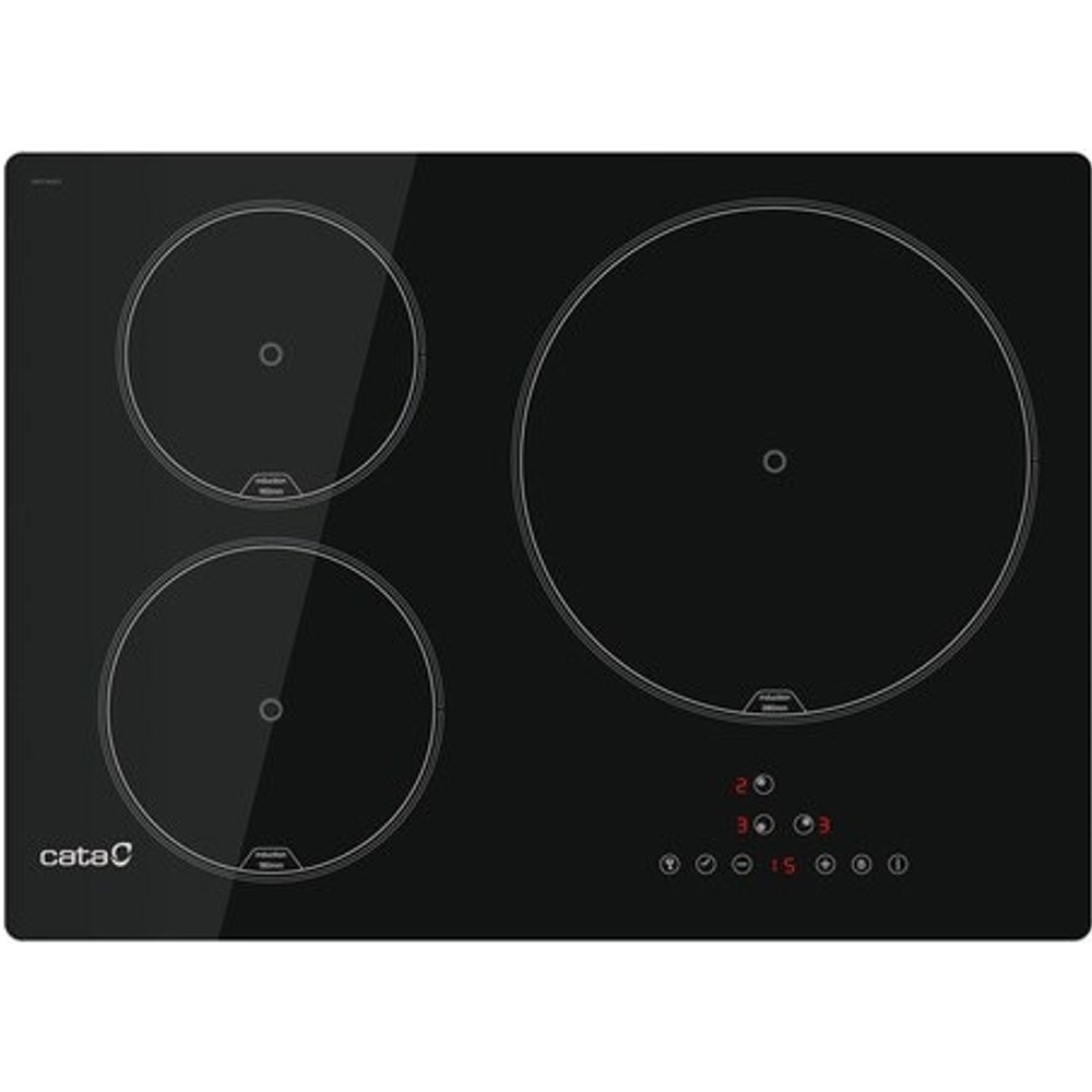 VITROCERAMICA INDUCCION CATA IB 5003 BK 3 ZONAS COCCION ANCHO 60 CM