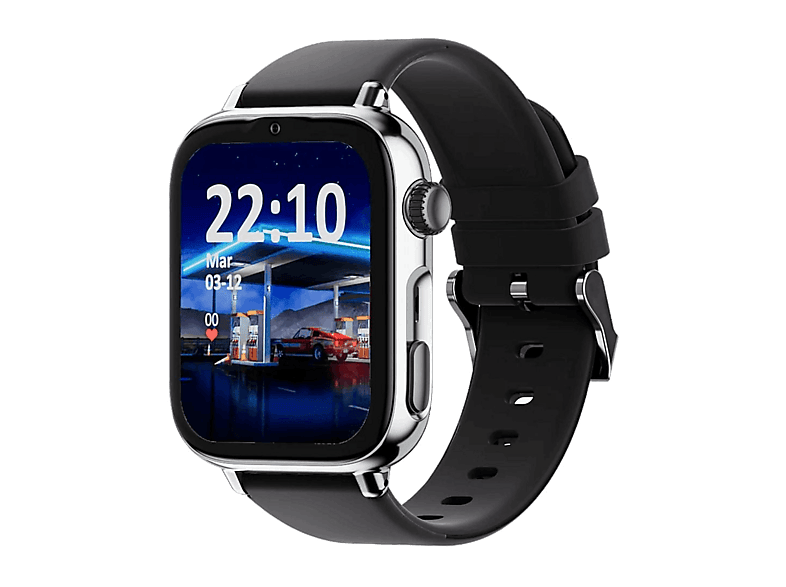 SaveFamily SaveWatch Plus 2 Reloj Inteligente para ni os 4G Esfera Plata correa silicona Negra