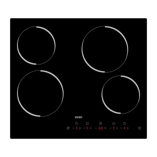 VITROCERAMICA INDEPENDIENTE RADIANTES SVAN SV4601 4 ZONAS COCCION ANCHO 60 CM