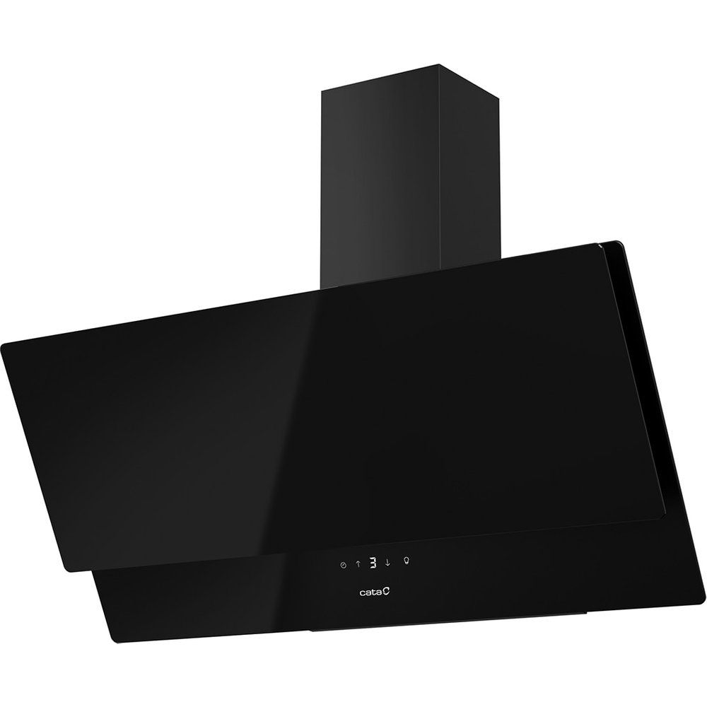 Campana decorativa - Cata JUNO+ 9000 GBK, 6 Niveles de Potencia, 562 m³/h, Ancho 90 cm, Negro