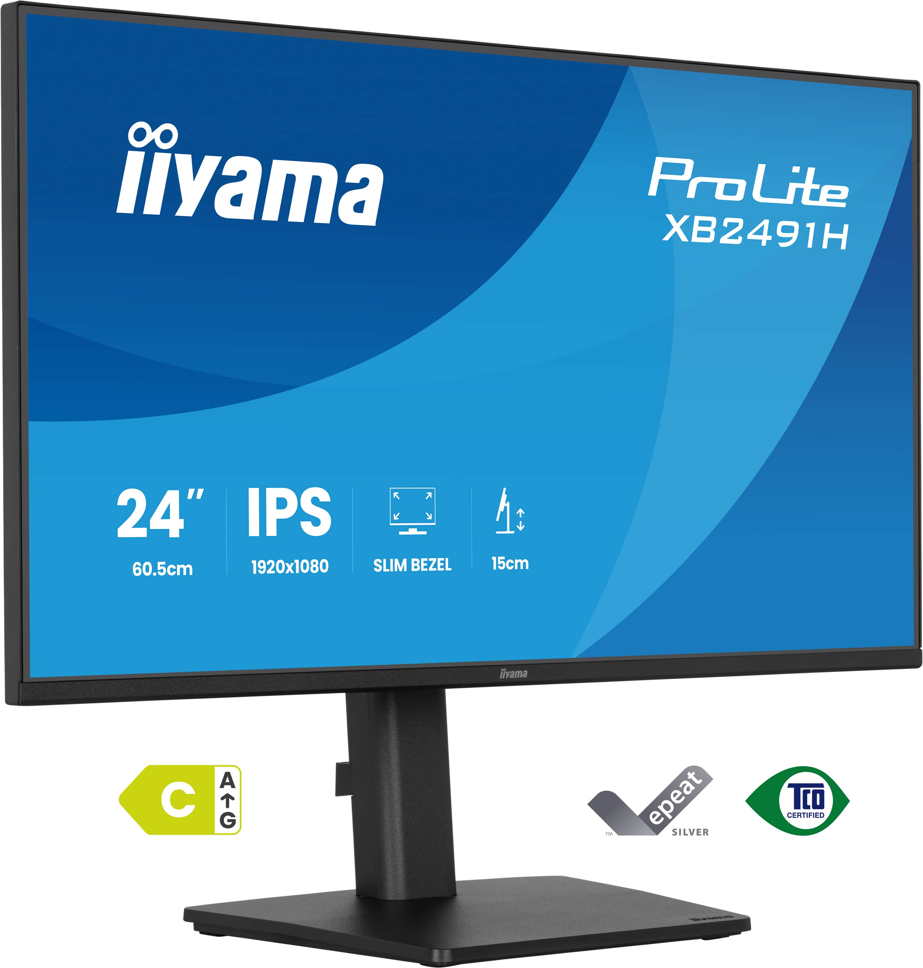 iiyama XB2491H-B1 Monitor ProLite 24" IPS FHD 120Hz 1ms XB2491H-B1