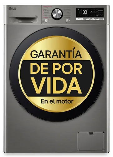 Lavadora carga frontal - LG F4WR7009AGS, Serie 700, 9 kg, 1400 rpm, 14 Programas, AI Direct Drive™, TurboWash™360˚, Inox