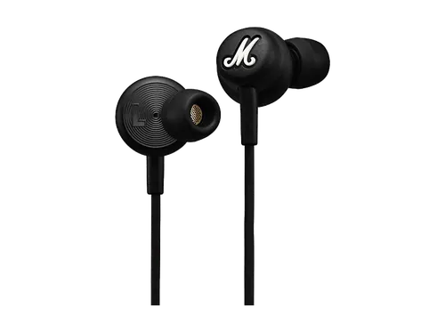 Auriculares de botón - Marshall Mode USB-C, Cable a Prueba Enredos, Drivers Dinámicos, Micrófono Integrado, Black