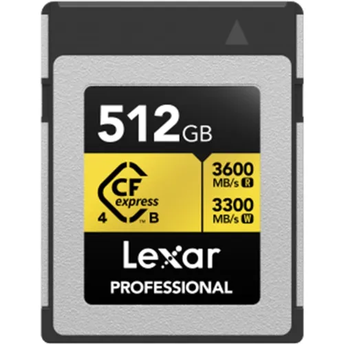 Lexar - Tarjeta de memoria Lexar CFexpress PRO Type B Gold 4.0 series 512GB.