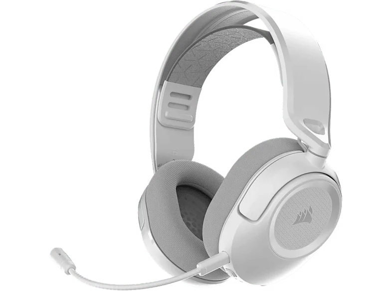 Auriculares gaming - Corsair HS35 V3, Inalámbricos, 30h autonomía, Transductores de neodimio 50 mm, Multiplataformas, Blanco