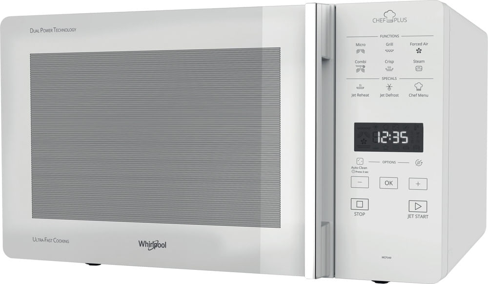 Whirlpool - Microondas convección Whirlpool 25 litros y grill - MCP 349 WH.