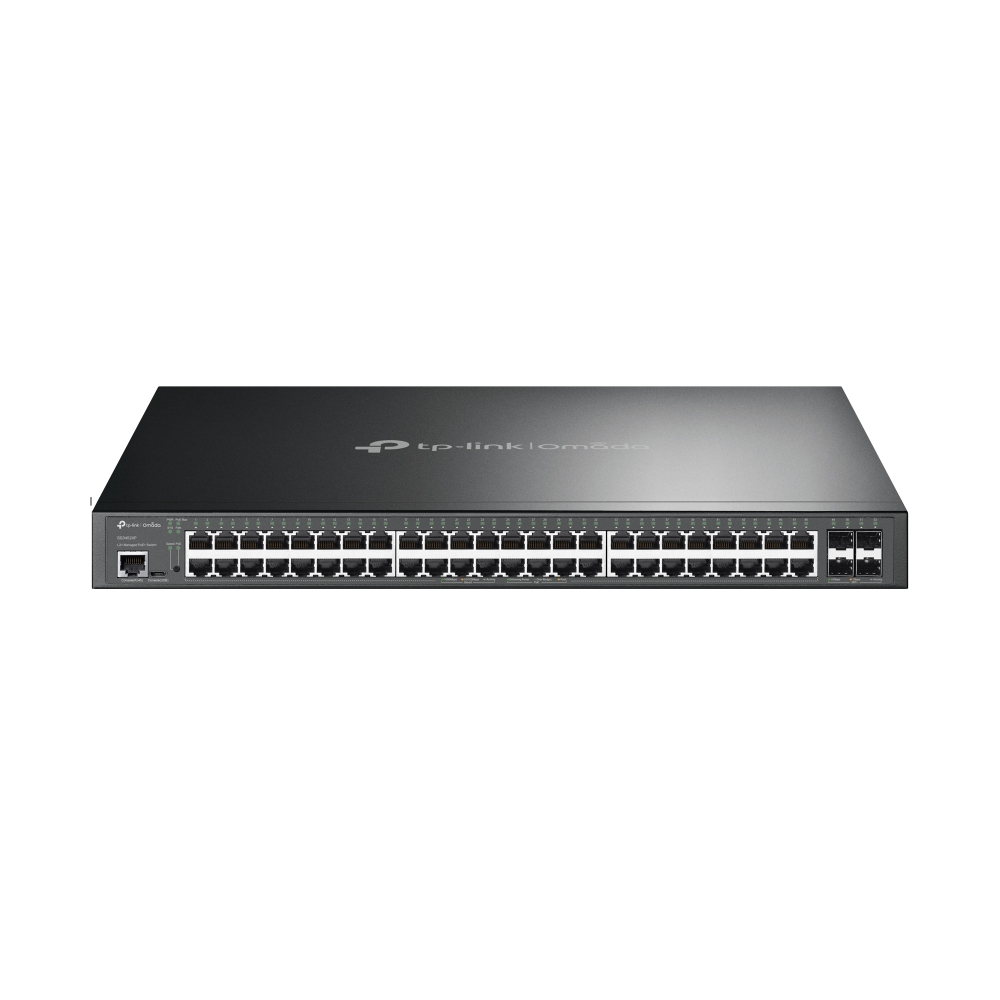 TP-Link Omada SG3452XP Gestionable L2+ Gigabit 48 Puertos PoE+ Montable En Rack Negro